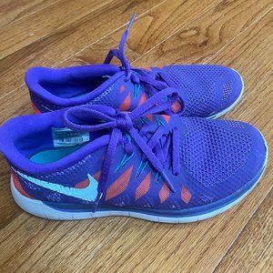 Nike Free 5.0 Purple/Red Running Sneakers